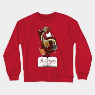 Book Wyrm (crimson) Crewneck Sweatshirt